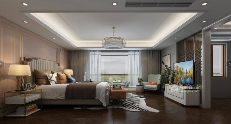 430平美式风格三山碧桂园-卧室效果图及设计说明