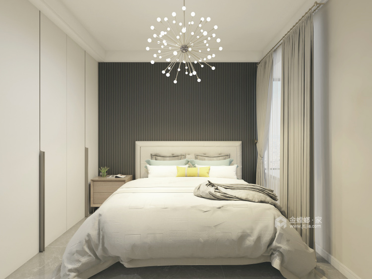 140平紫檀华都现代风格-卧室效果图及设计说明