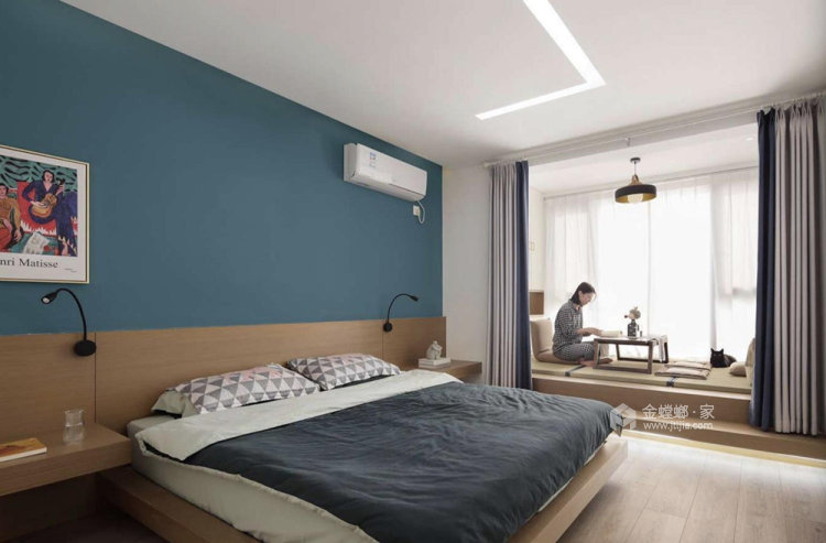 88平阳光帝景北欧风格-卧室效果图及设计说明