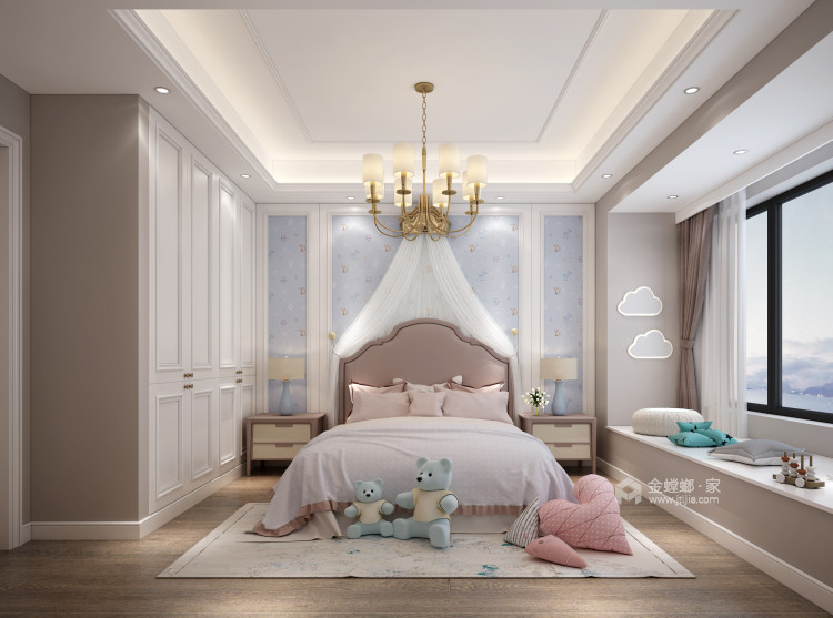 143平锦悦湾简欧风格-所有的美都是艺术-卧室效果图及设计说明