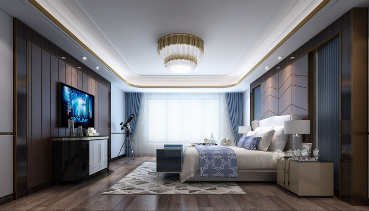 169平星海湾现代风格-卧室效果图及设计说明