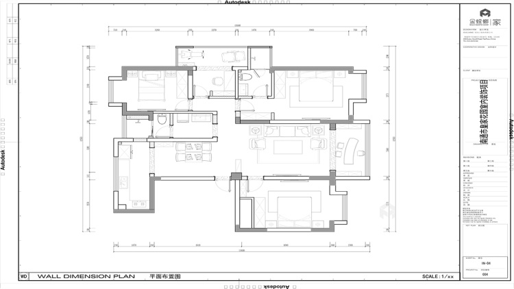 155平皇家花园现代风格-木质生活-平面设计图及设计说明