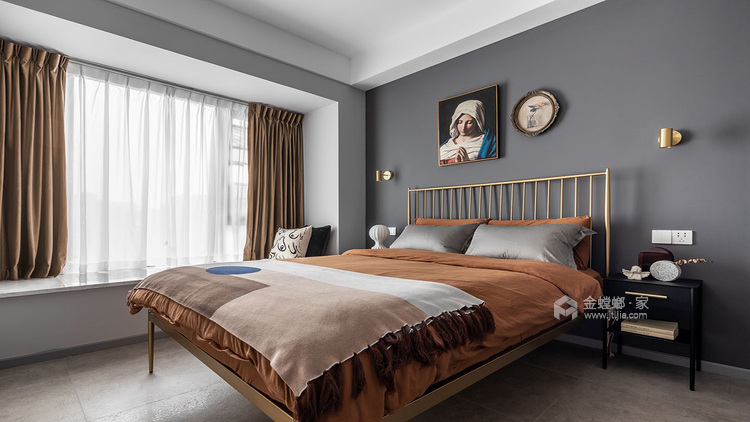 155平皇家花园现代风格-木质生活-卧室效果图及设计说明
