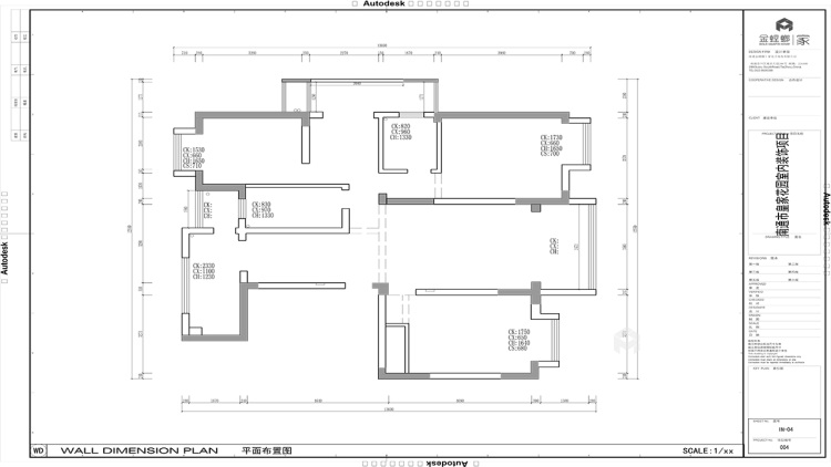 155平皇家花园现代风格-木质生活-业主需求&原始结构图