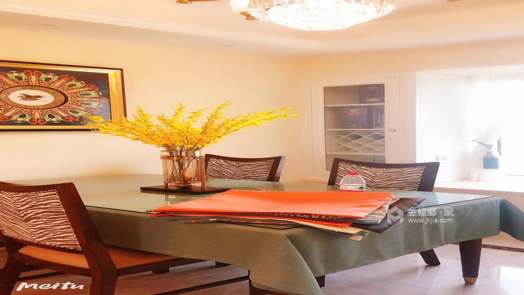 125平碧桂园美式风格-温馨小家-餐厅效果图及设计说明