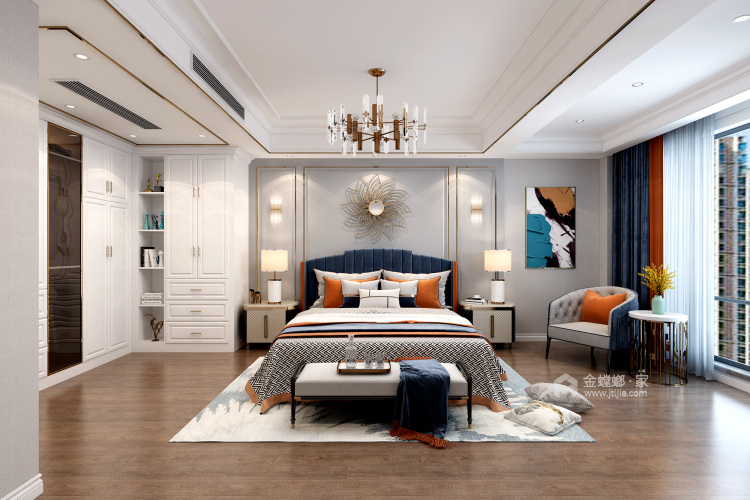 180平西子诚园简美风格-卧室效果图及设计说明