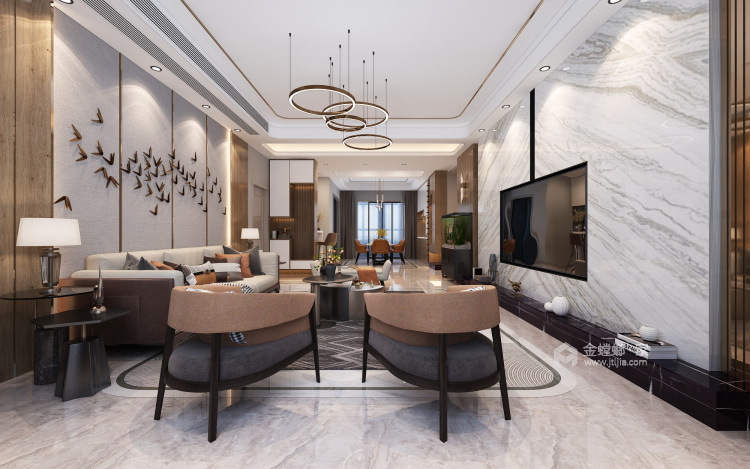 140平长顺家园现代风格-餐厅效果图及设计说明