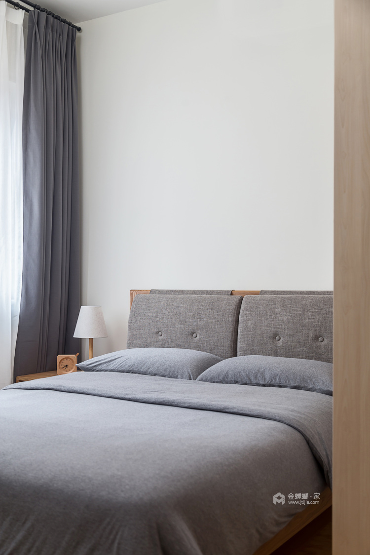 90平同祥城日式风格-清新自然-卧室效果图及设计说明