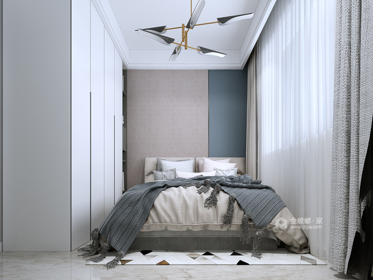 340平奥体花园现代风格-经典案例-卧室效果图及设计说明
