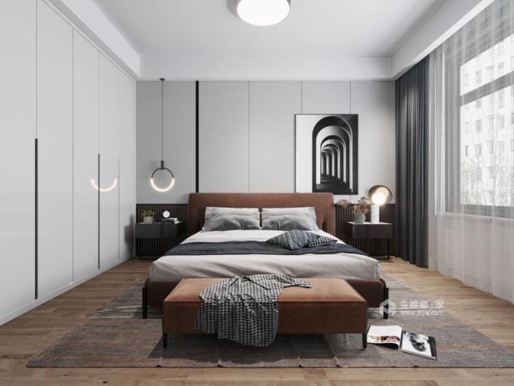 125平君临华府美式风格-这就是你想要的美式-卧室效果图及设计说明