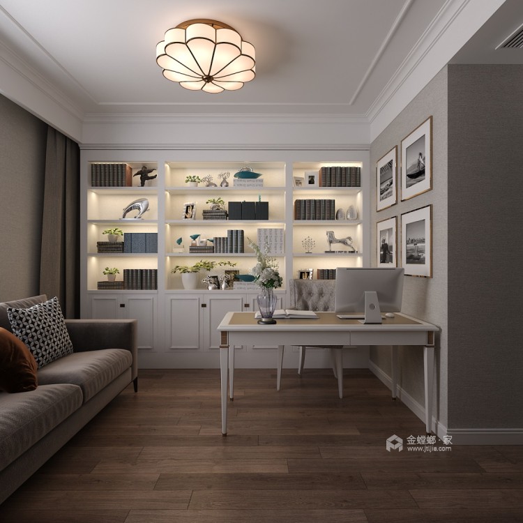 163平勒泰家园简欧风格-卧室效果图及设计说明