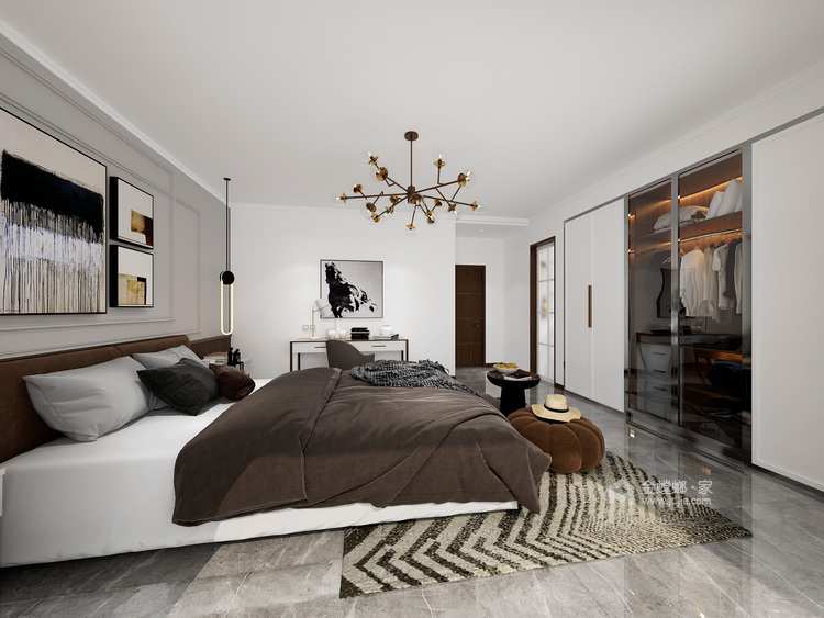 263平东辰壹号院现代风格-实用生活-卧室效果图及设计说明