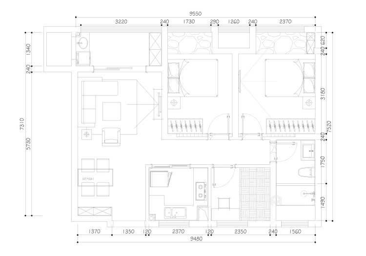 89平江南府中式风格-平面设计图及设计说明