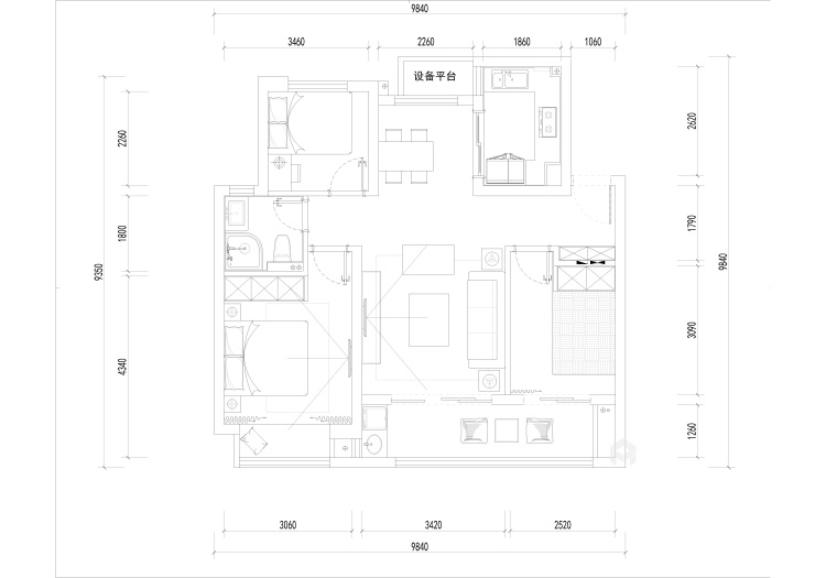 101平华发首府中式风格-平面设计图及设计说明