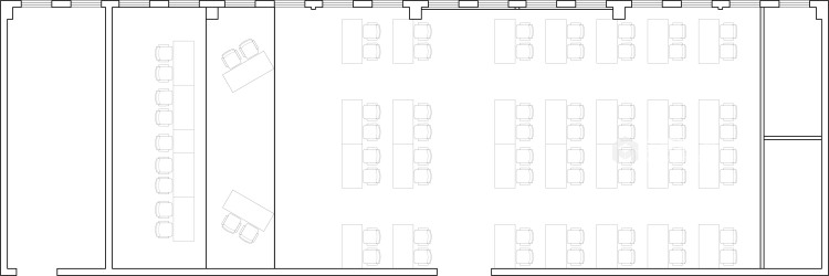 300平凯旋城封丘人大会议室-平面设计图及设计说明