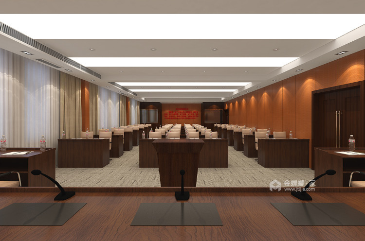 300平凯旋城封丘人大会议室-客厅效果图及设计说明