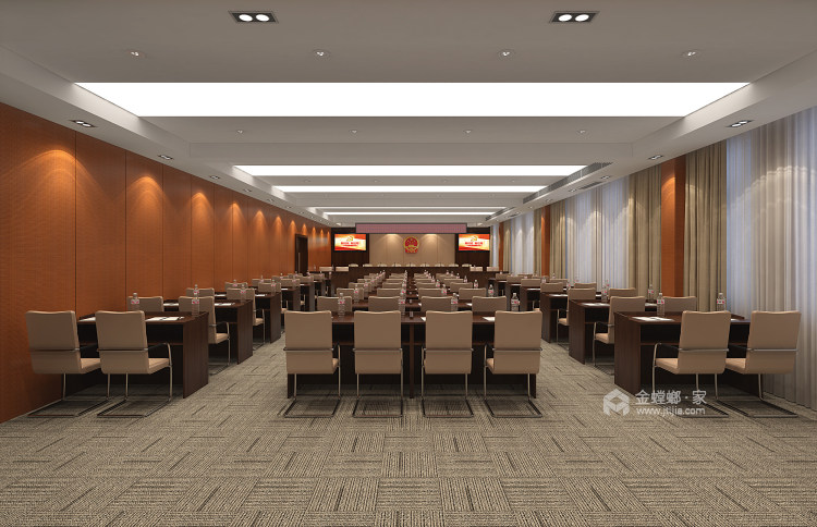 300平凯旋城封丘人大会议室-客厅效果图及设计说明