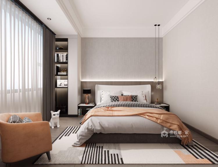 145平建发泱誉现代风格-每一处设计都很贴心-卧室效果图及设计说明