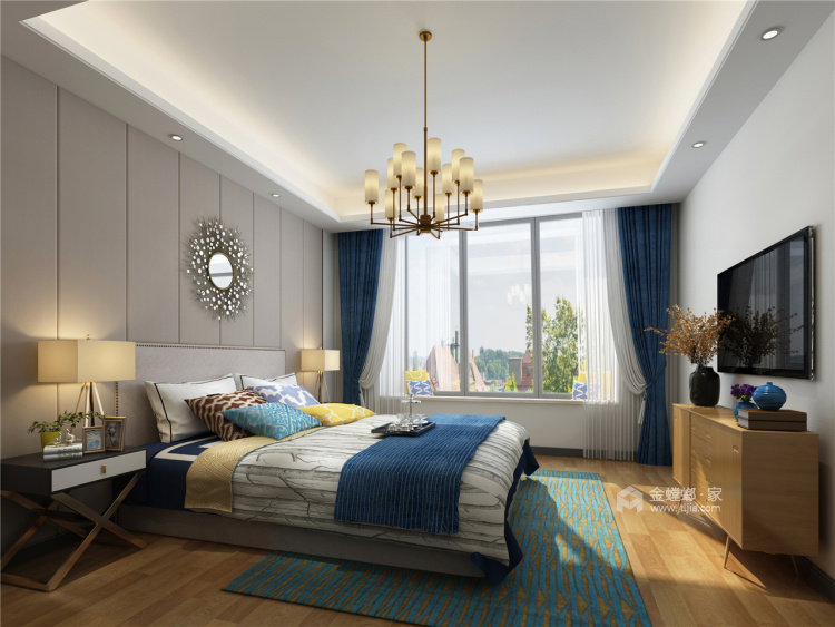 210平天域花园现代风格-色域土耳其-卧室效果图及设计说明
