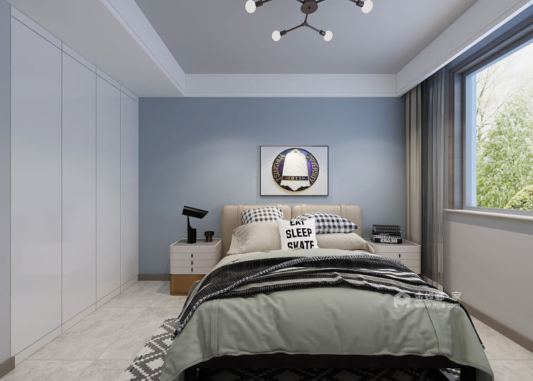 129平海通花语城现代风格-卧室效果图及设计说明