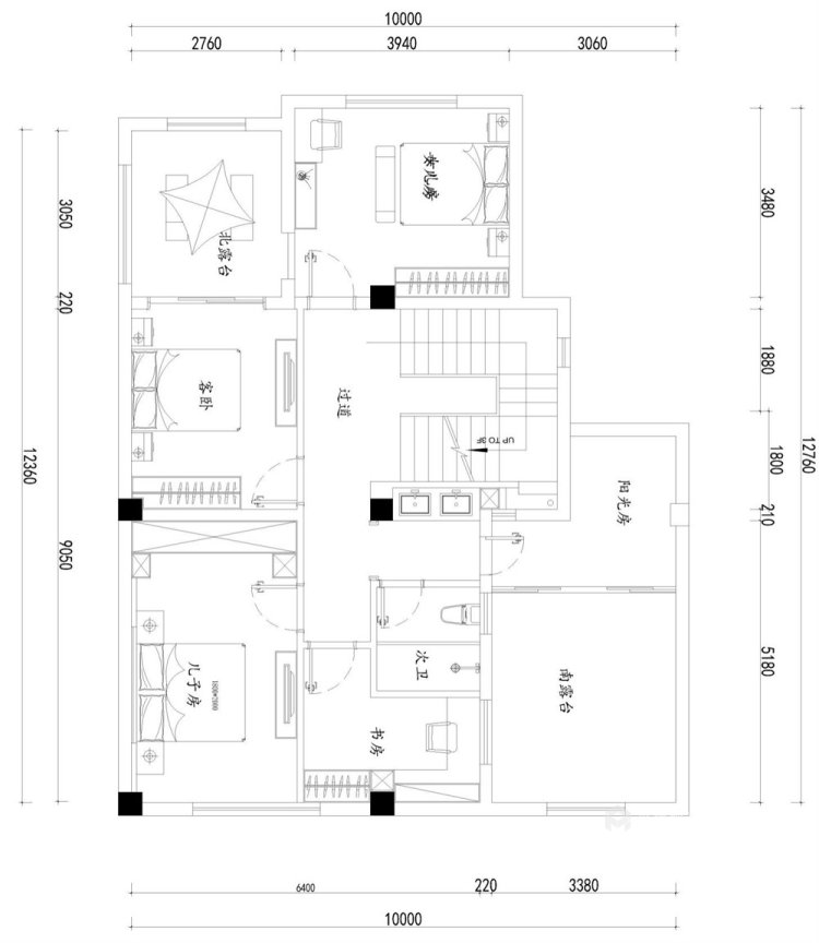 260平世纪天城新中式风格别墅-平面设计图及设计说明