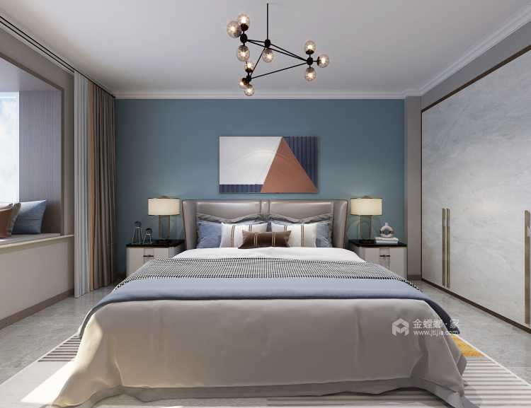 139平名佳花园现代风格-卧室效果图及设计说明