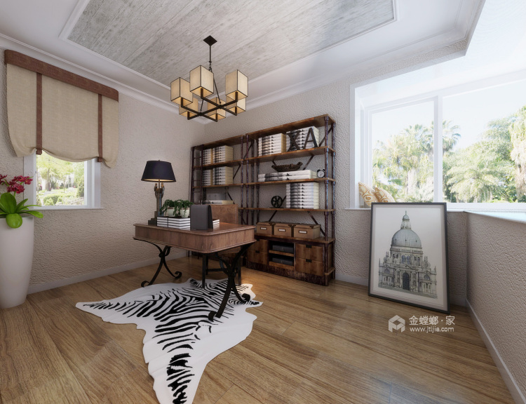 170平水城国际简美风格-卧室效果图及设计说明