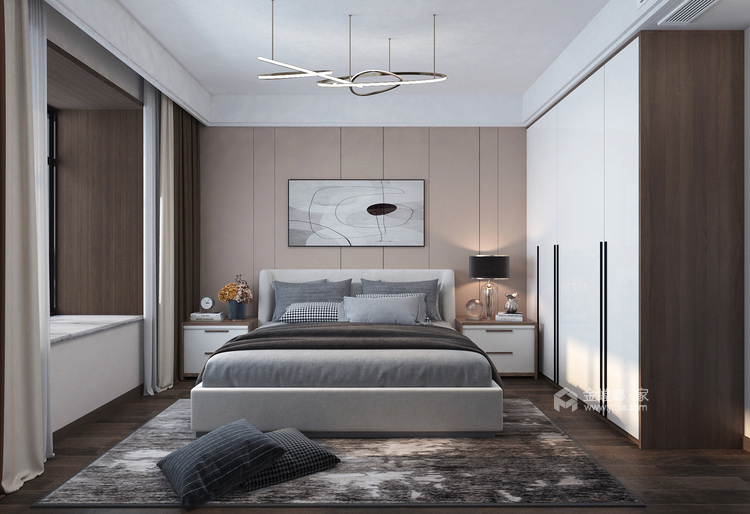 118平雅居苑现代风格-卧室效果图及设计说明