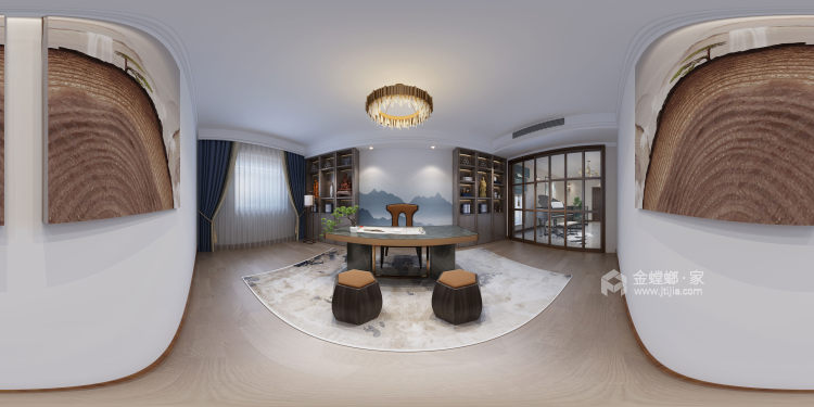 260平齐龙世纪花园新中式风格-卧室效果图及设计说明