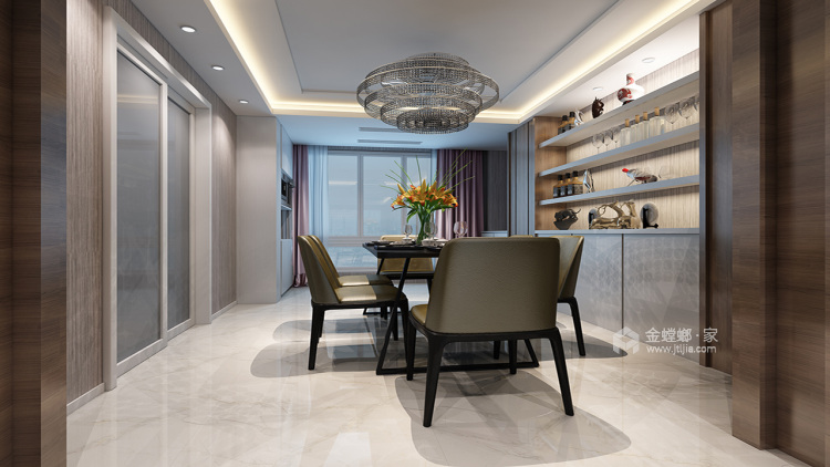 180平万濠世家现代风格-舒适的家-卧室效果图及设计说明