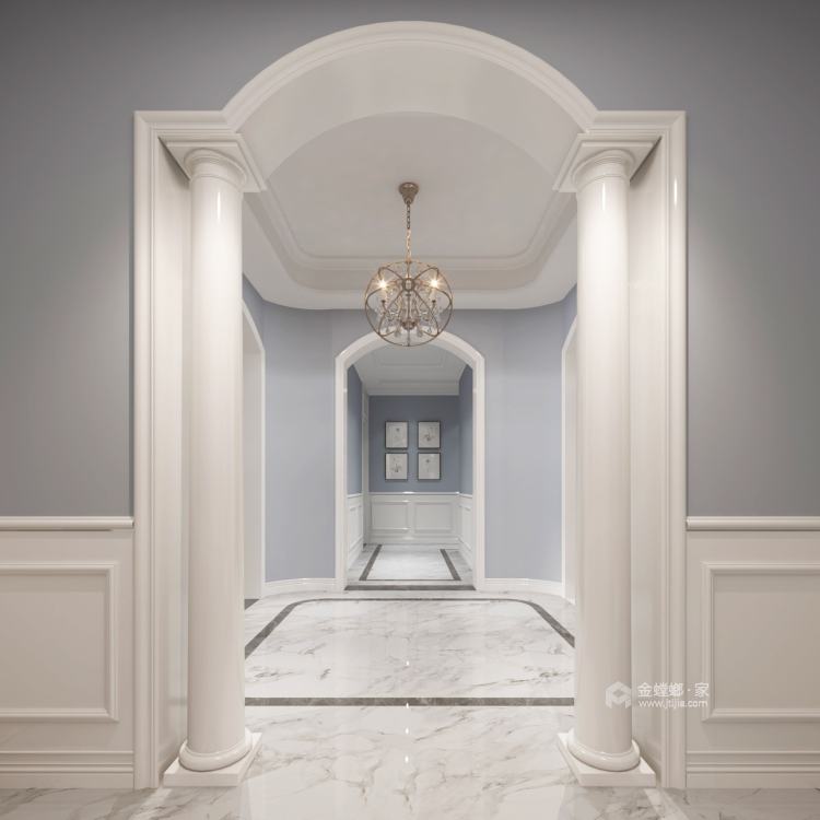 328平双银国际简美风格-对生活最本真的热爱-客厅效果图及设计说明