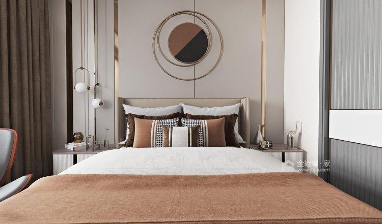 169平安展蔚然家园现代风格-阳光居所-卧室效果图及设计说明