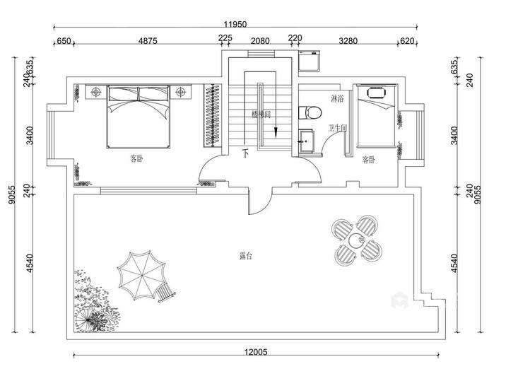 350平艺馨公寓现代风格-一样的简约不一样的精致-平面设计图及设计说明