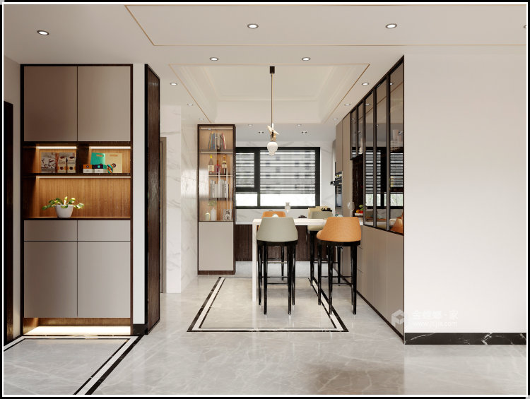 126平翠湖香山新中式风格-餐厅效果图及设计说明