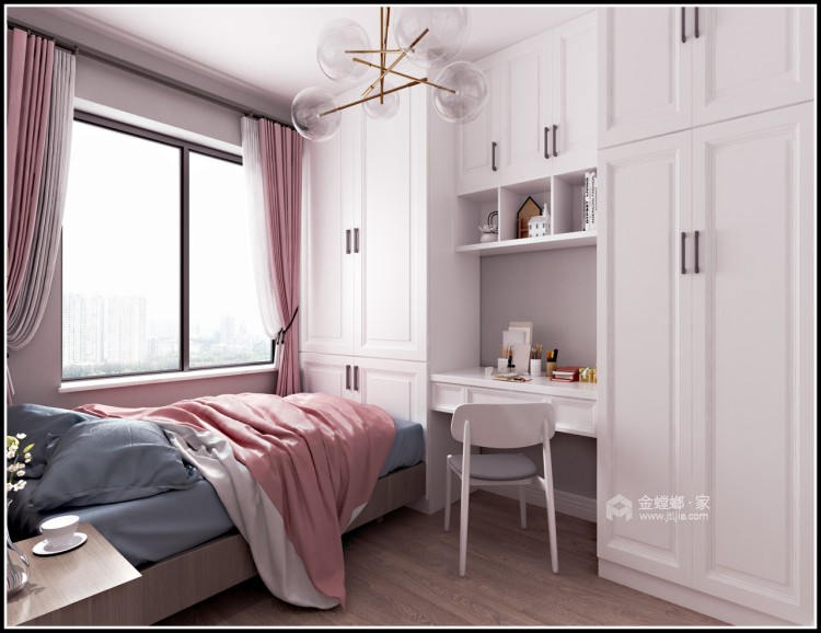 138平祥源文旅城北欧风格-卧室效果图及设计说明