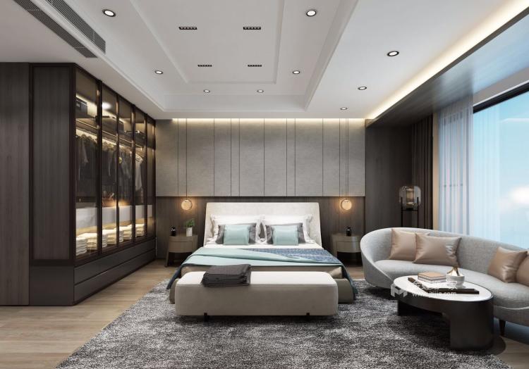 245平合庆东紫园现代风格-卧室效果图及设计说明