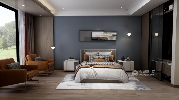 179平紫薇公馆新中式风格-卧室效果图及设计说明