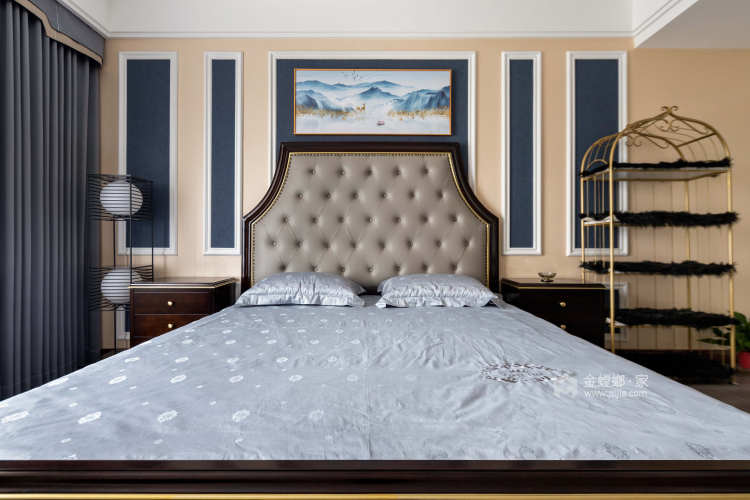 240平丽丰一品中式风格-光阴潺流水，云深不知处-卧室效果图及设计说明