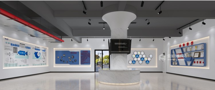 160平四川南方开创实业有限公司现代风格-时尚的展厅-空间效果图