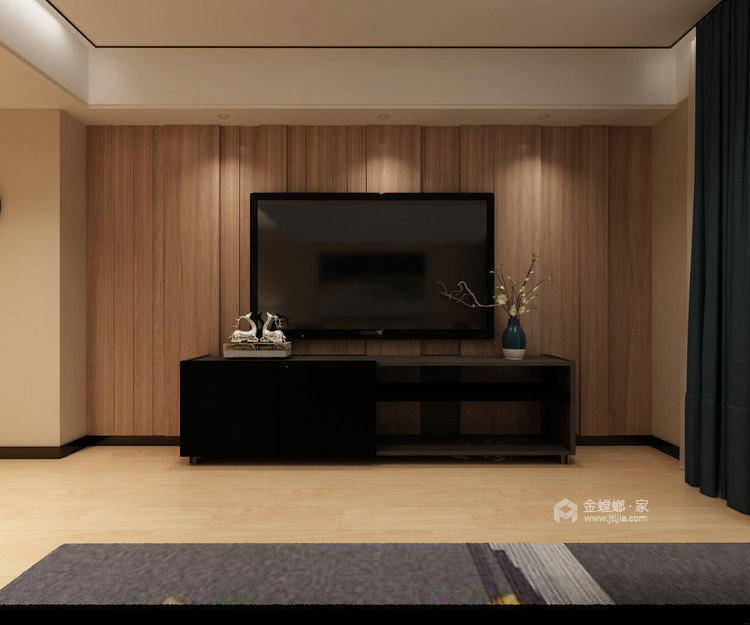 138平新城国际现代风格——简约而不简单-客厅效果图及设计说明