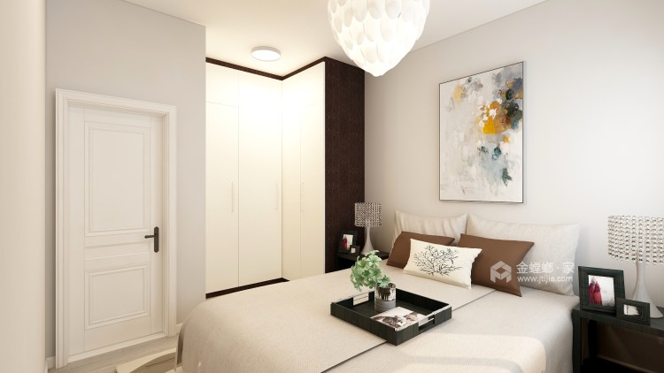 85平太湖区北欧风格-养老的家-卧室效果图及设计说明