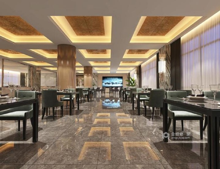 5000平魏集寸现代风格-自建酒店设计-餐厅效果图及设计说明