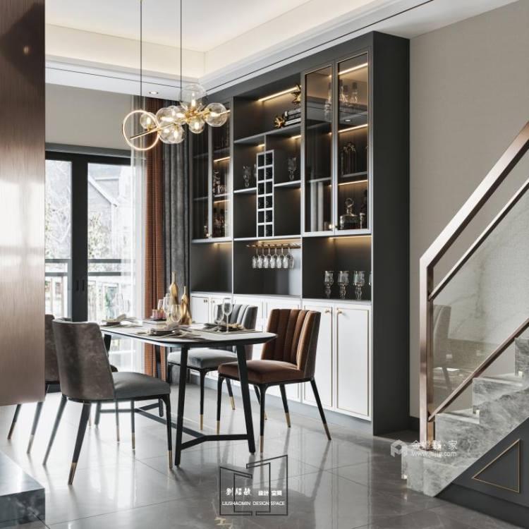 177平花语墅现代风格-品质生活，精致人生-客厅效果图及设计说明
