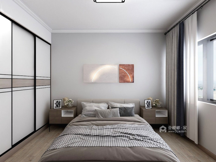 78平盛世华都北欧风格-卧室效果图及设计说明
