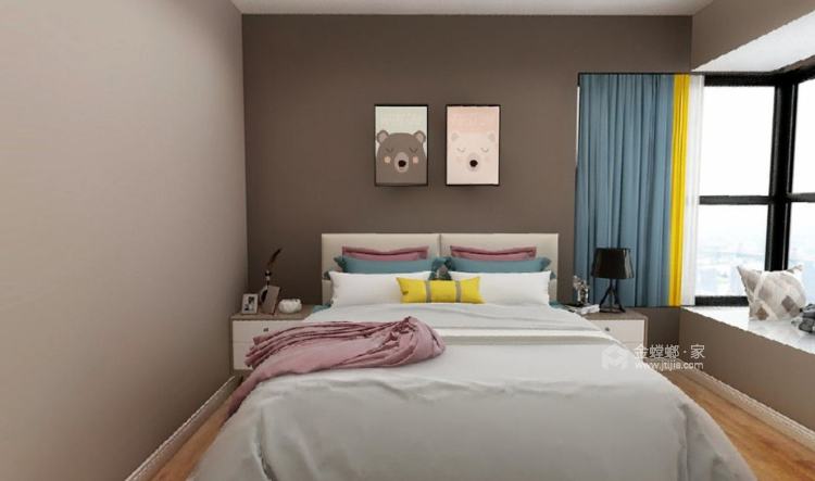 139平五洲汉唐现代风格-卧室效果图及设计说明