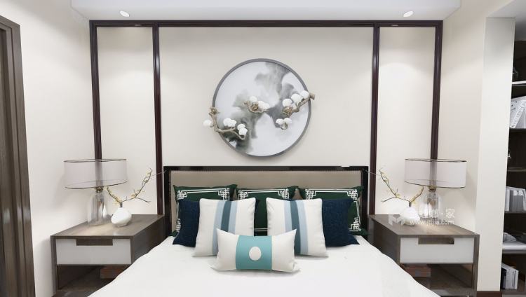 118平凤凰国际中式风格-卧室效果图及设计说明