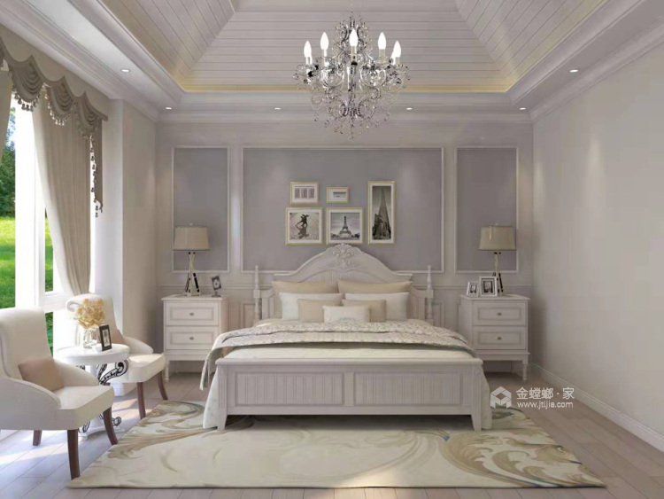 255平逸墅花园欧式风格-卧室效果图及设计说明