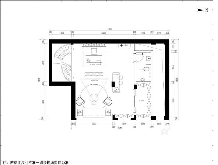 430平吴越府现代风格-林-平面设计图及设计说明