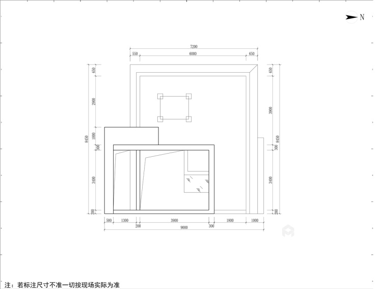 430平吴越府现代风格-林-业主需求&原始结构图