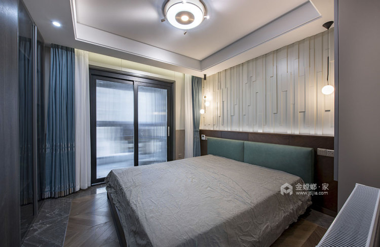 87平金桂家园现代风格-半夏·秋逸-卧室效果图及设计说明